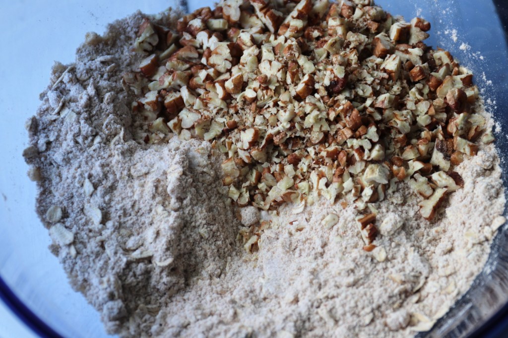 Pear crisp crumb topping